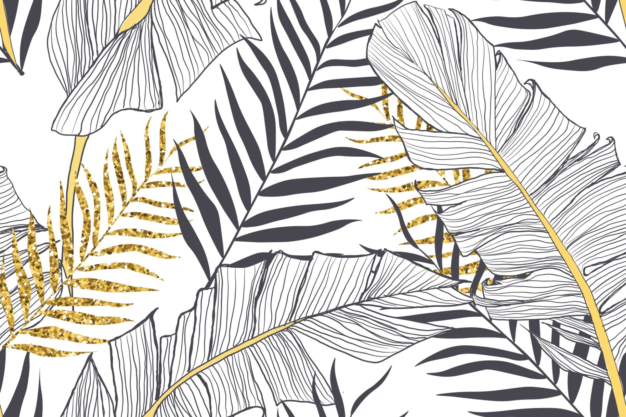 Golden Canopy tropical wallpaper – LH Lifestyle